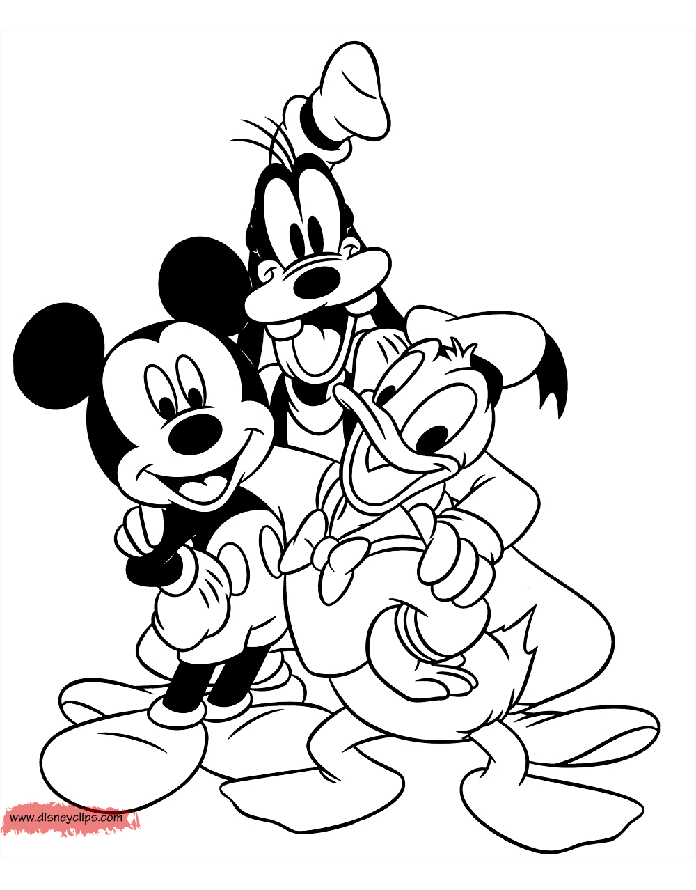 Happy Birthday Coloring Pages For Friends Coloring Pages Mickey Minnie Mouse Coloring Pages Clubhouse