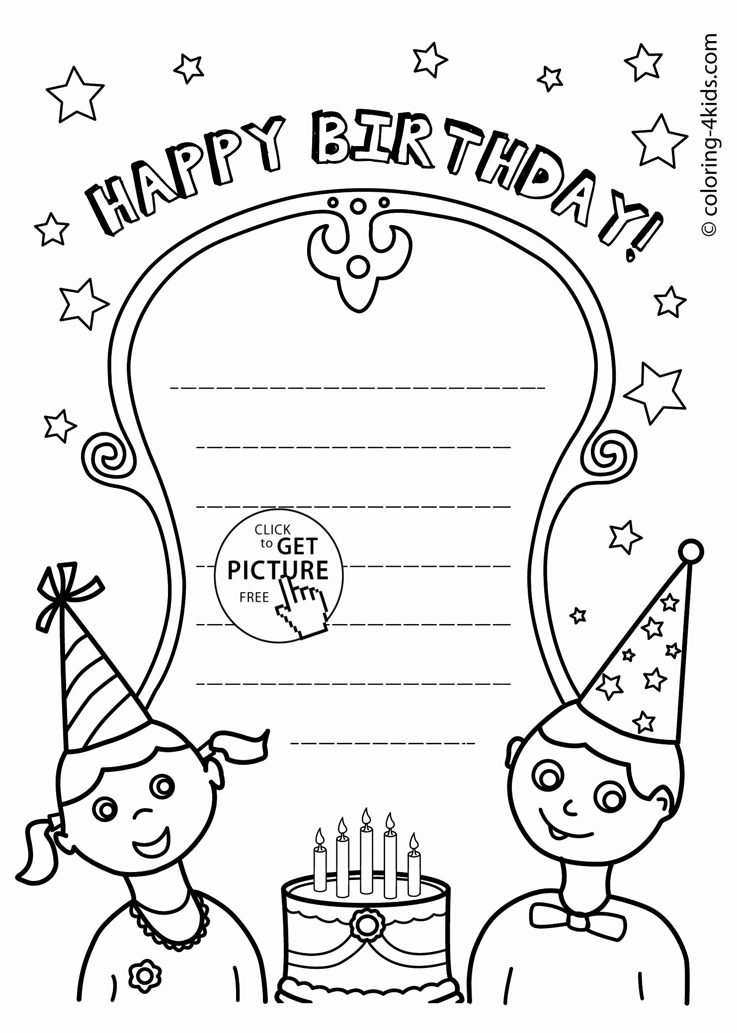 Happy Birthday Coloring Pages For Friends Free Printable Happy Birthday Cards For Friends Luxury Birthday Card