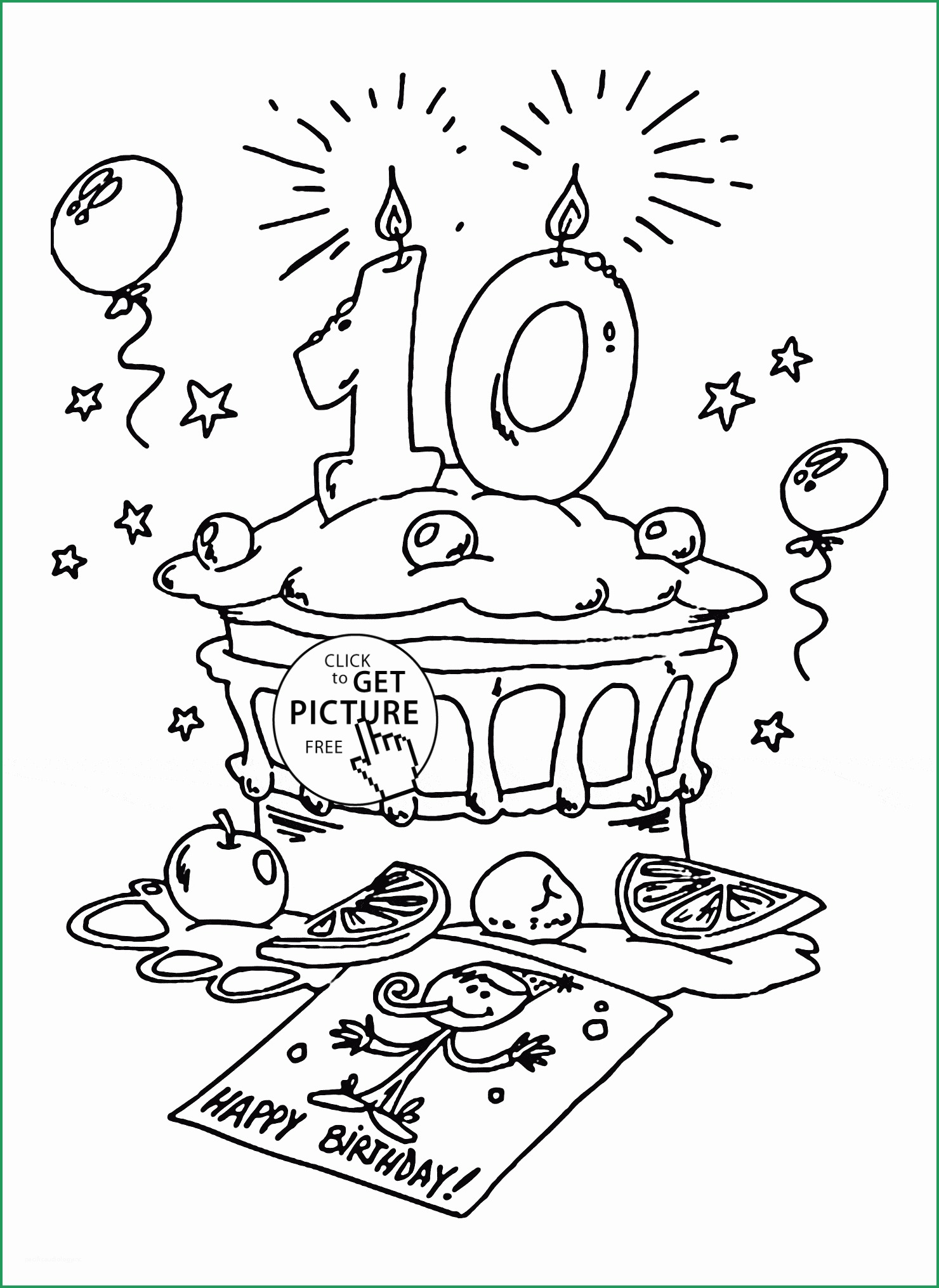 Happy Birthday Coloring Pages To Print Coloring Ideas Printable Birthday Coloring Pages Ideas Awesome