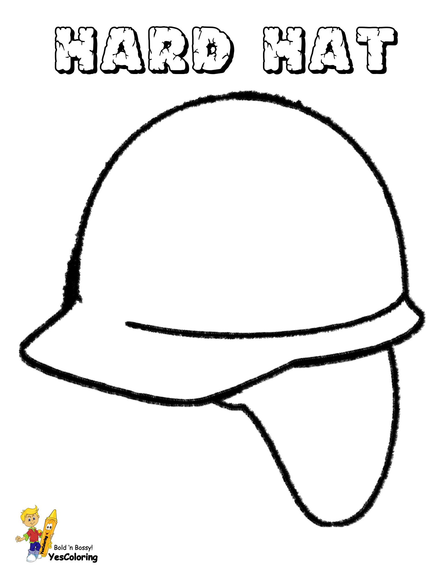 Hard Hat Coloring Page Rugged Construction Coloring Pages Highway Free Forestry