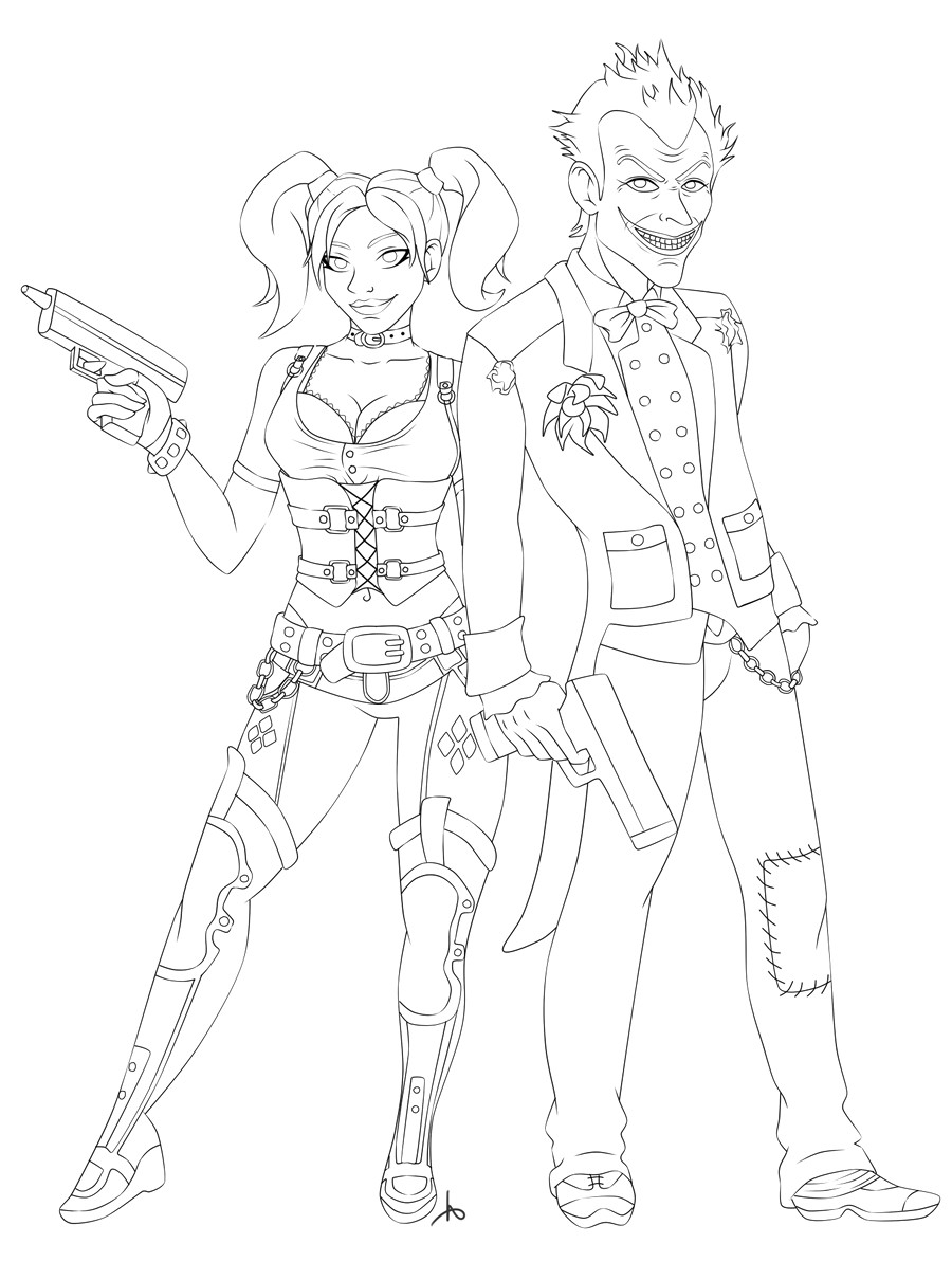 Harley Quinn Coloring Pages To Print Coloring Harley Quinn Coloring Pages Printable For Toddlers Get