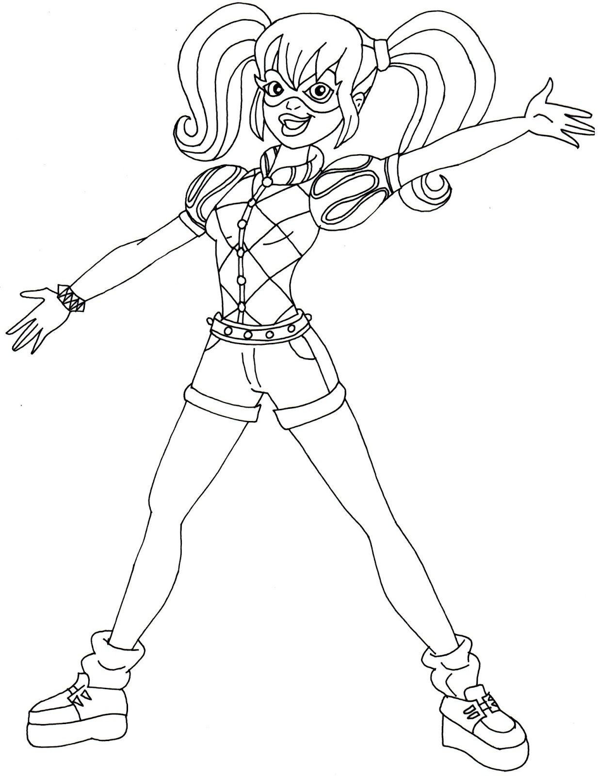 Harley Quinn Coloring Pages To Print Harley Quinn Coloring Pages Best Coloring Pages For Kids