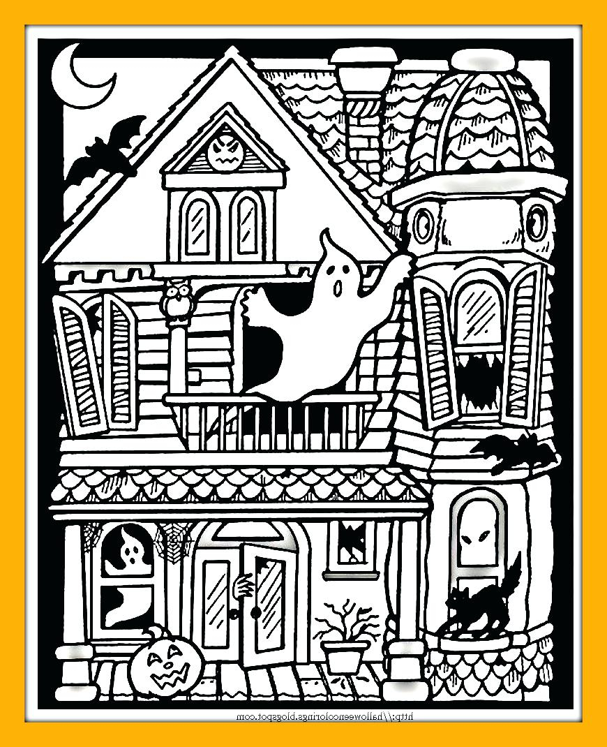 Haunted House Printable Coloring Pages Coloring Ideas Haunted House Coloring Pages Ideas Photo