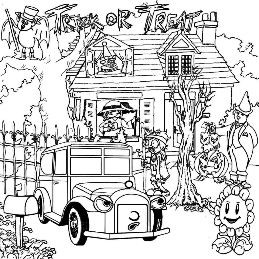 Haunted House Printable Coloring Pages Halloween House Coloring Pages With Best Halloween Haunted House
