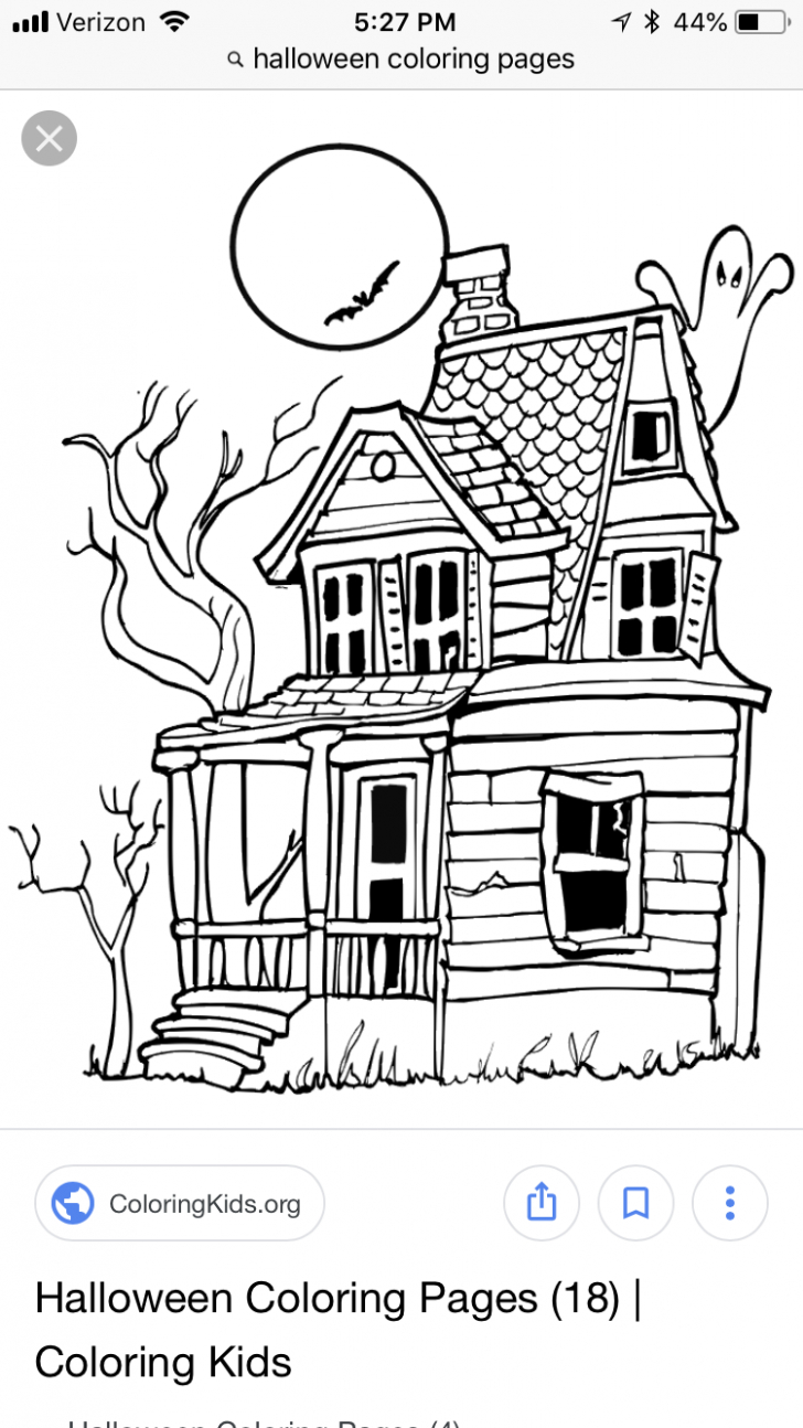 Haunted House Printable Coloring Pages Haunted House Coloring Pages Printables Printable Coloring Page