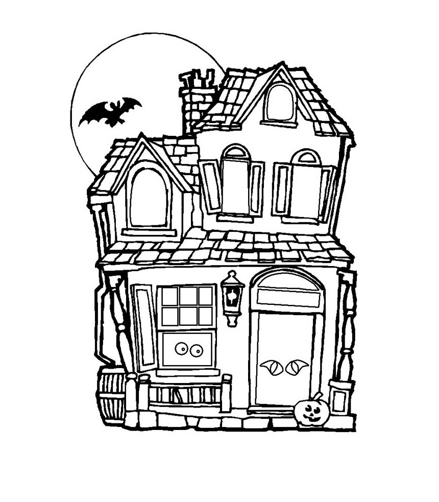 Haunted House Printable Coloring Pages Scary House Coloring Pages Fresh 57 Best Haunted House Drawing