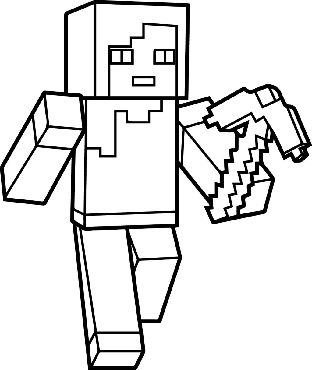 Herobrine Coloring Pages Coloring Book World Coloring Bookorld Free Minecraft Pages For