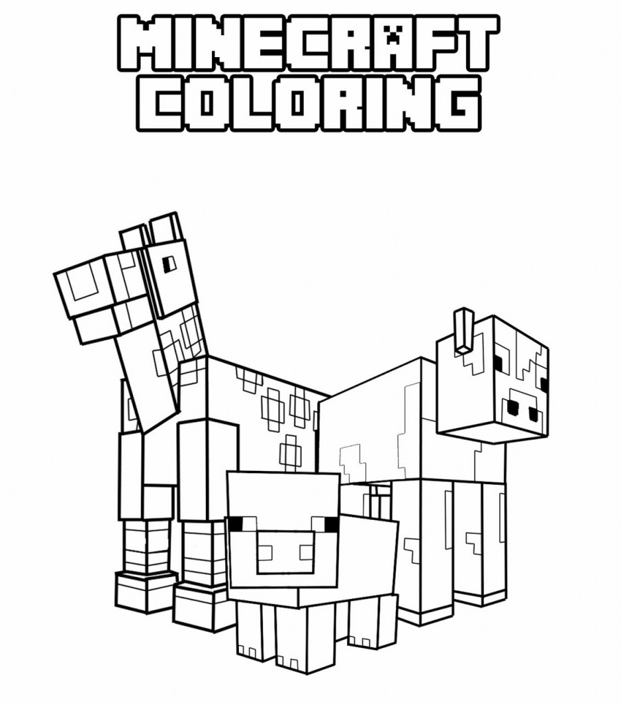 Herobrine Coloring Pages Coloring Pages Kids Under Minecraft Coloring Pages