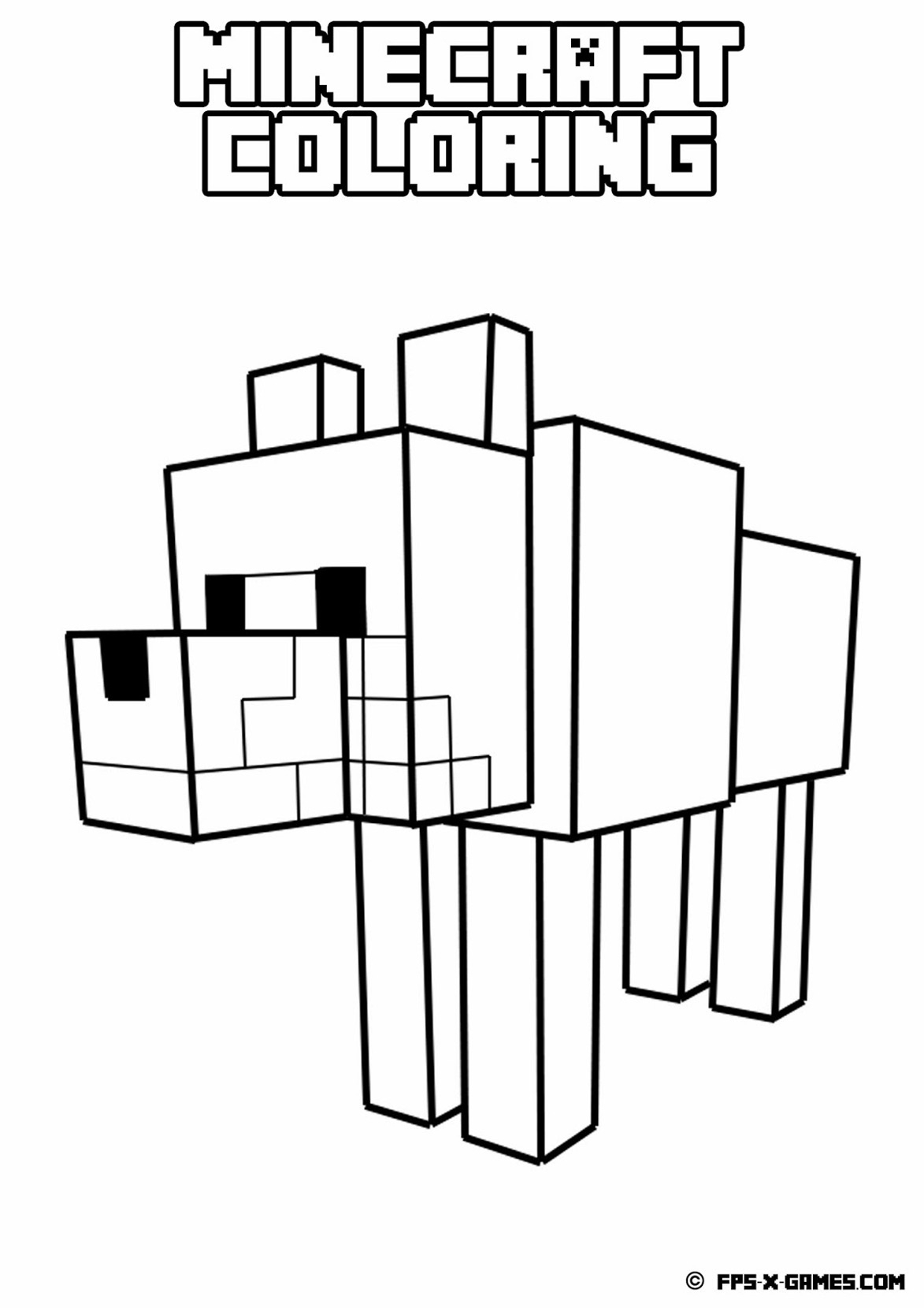 Herobrine Coloring Pages Free Minecraft Coloring Pages For Kids Printable Coloring Page For