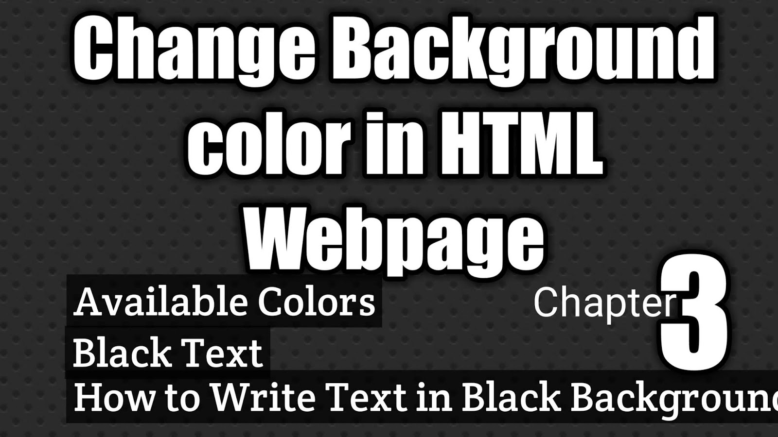 How To Change Web Page Background Color In Html Html Webpage Background Colour Teaching About Tech