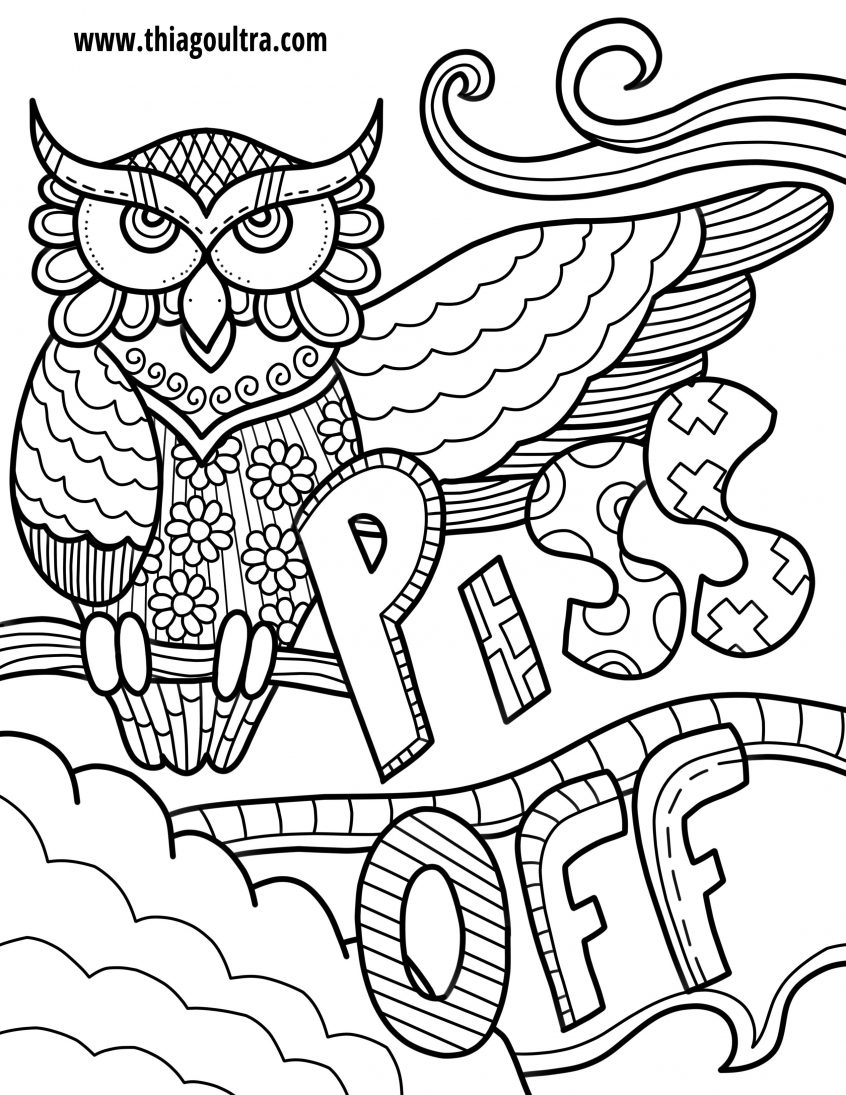 How To Print Coloring Pages Coloring Free Printable Coloring Pages For Adults Only Swear Words
