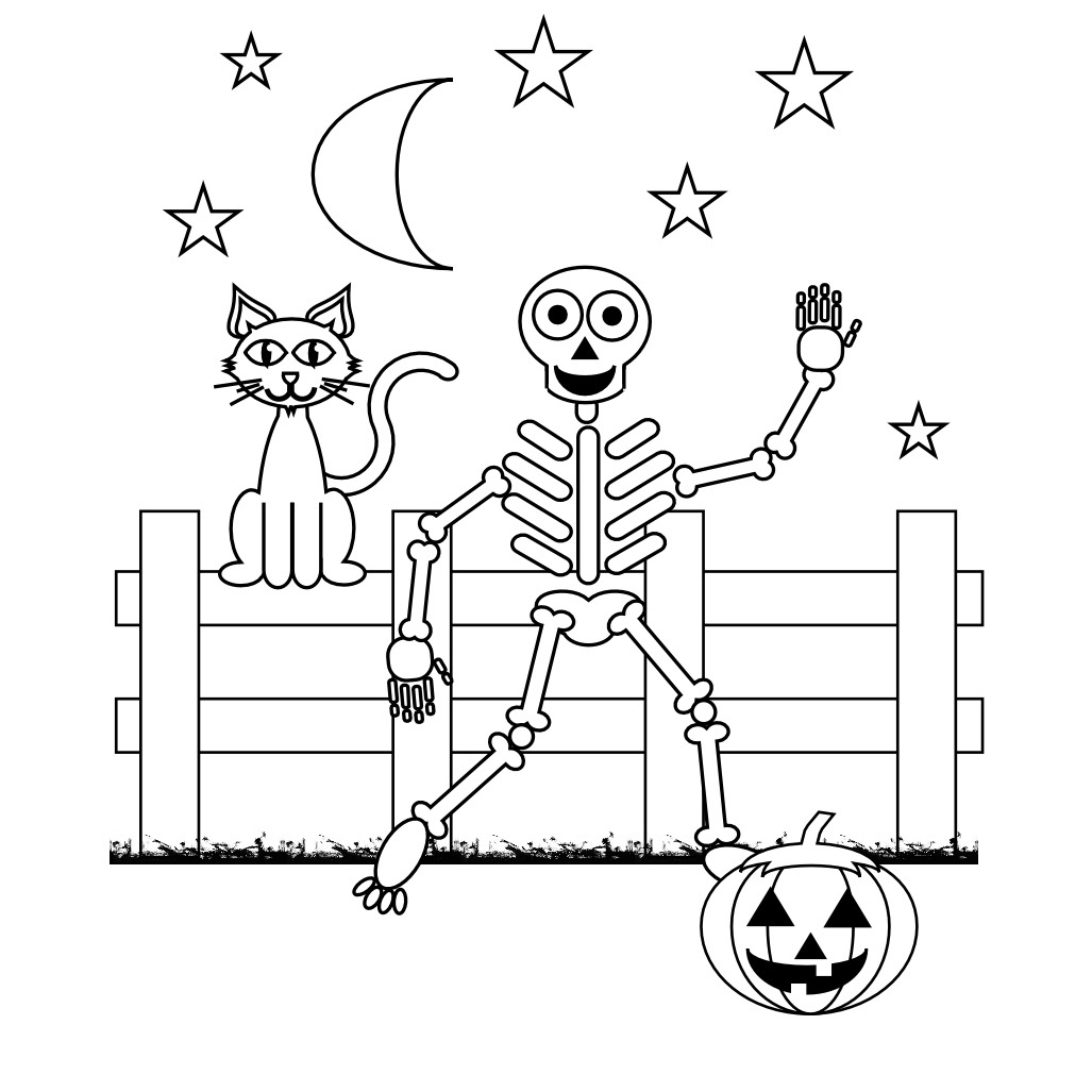 Human Skeleton Coloring Pages Free Printable Skeleton Coloring Pages For Kids
