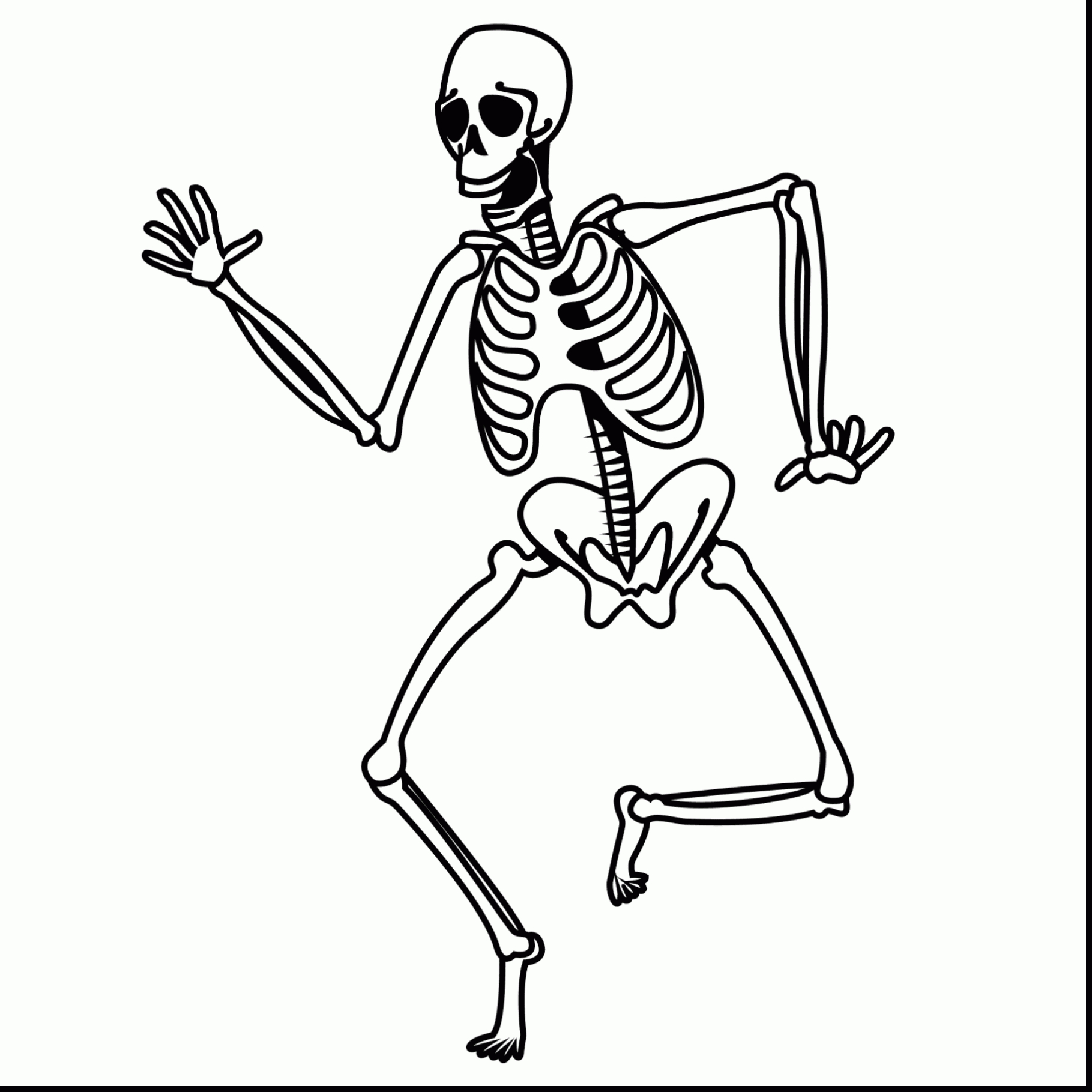 Human Skeleton Coloring Pages Skeleton Coloring Page Pathtalk