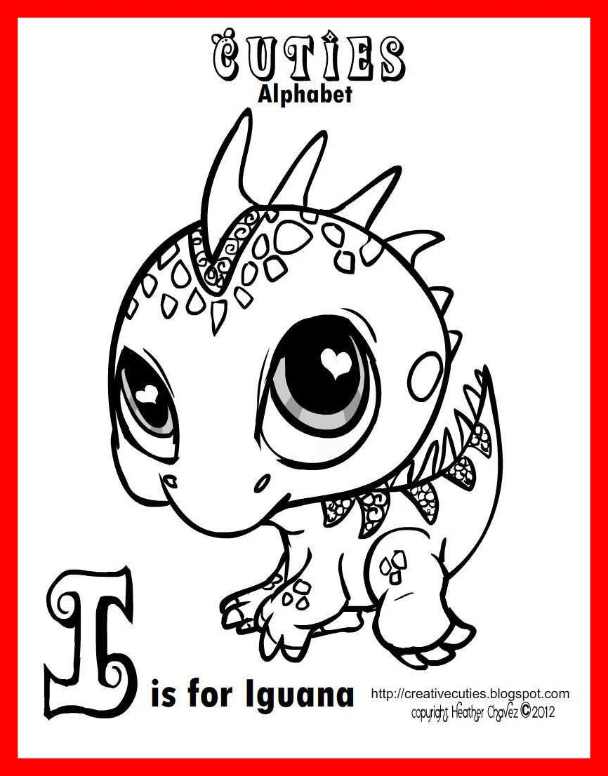 Iguana Coloring Page Creative Cuties Coloring Pages At Getdrawings Free For