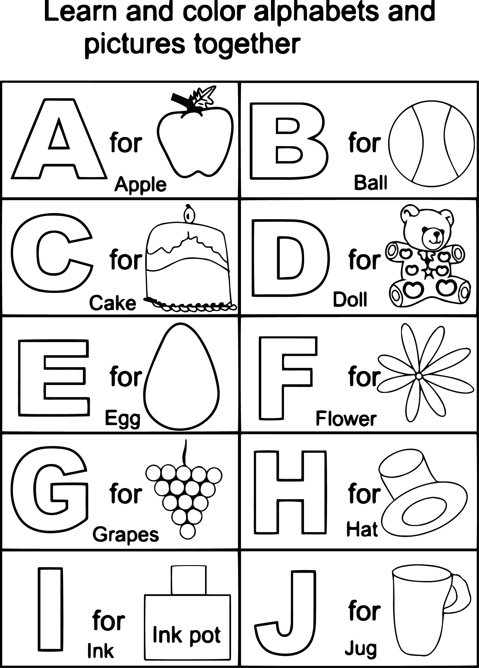 Illuminated Alphabet Coloring Pages Collection Alphabet Coloring Pages A Z 2 Pictures Sabadaphnecottage