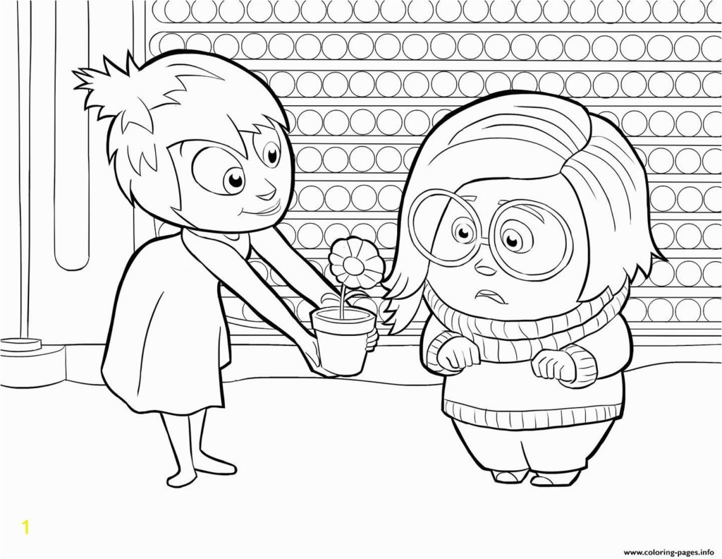 Inside Out Sadness Coloring Page Coloring Inside Out Sadness Coloringe Joy And Outstanding Advent