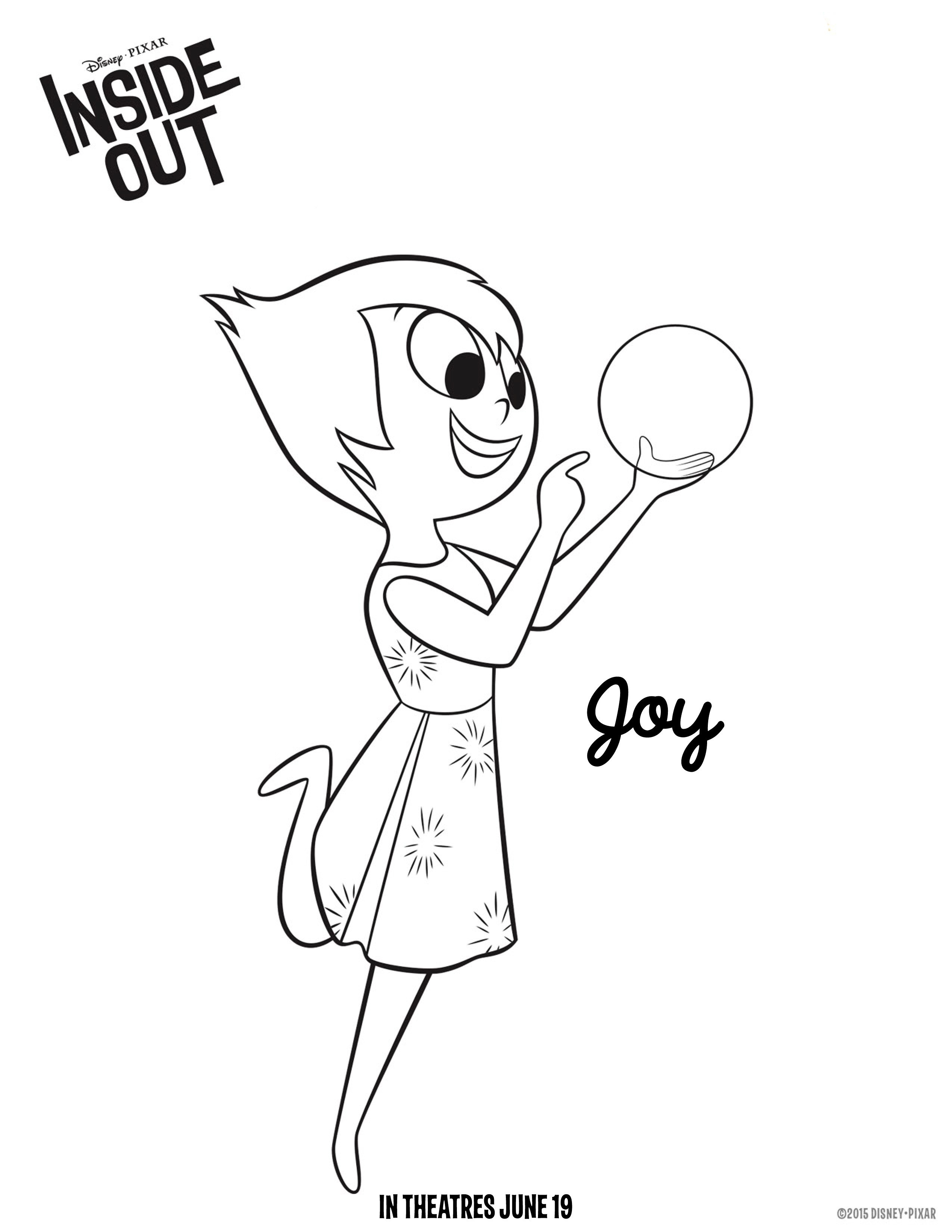 Inside Out Sadness Coloring Page Coloring Pages Inside Out Sadness Copy Best For Kids Disney