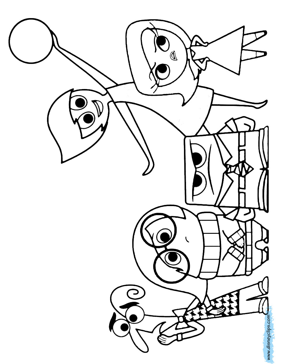 Inside Out Sadness Coloring Page Coloring Pages Inside Out Sleekads