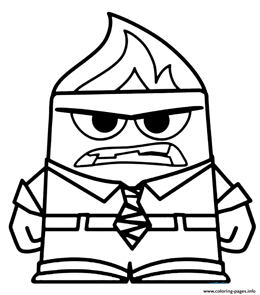 Inside Out Sadness Coloring Page Inside Out Coloring Pages Anger