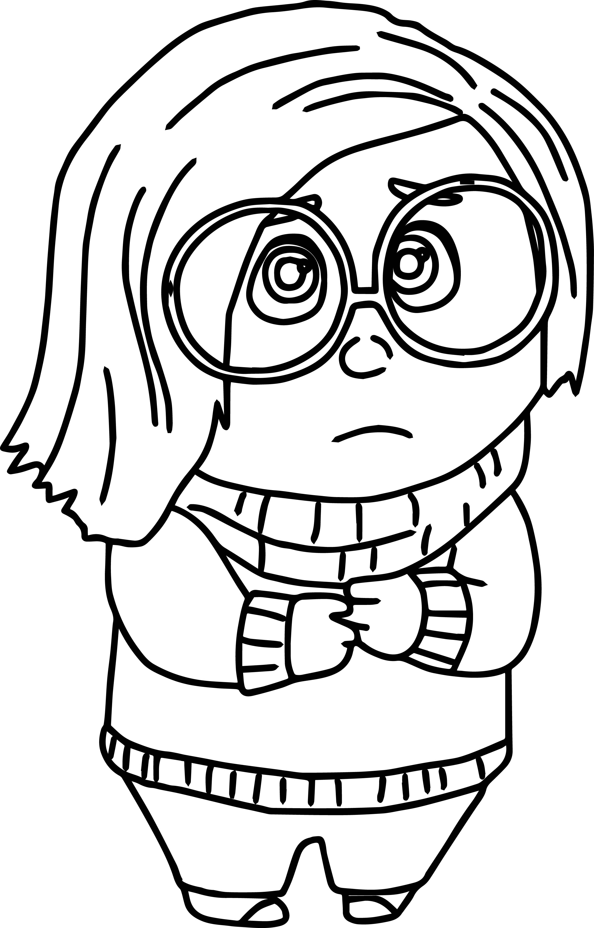 Inside Out Sadness Coloring Page Insideout Sadness Coloring Pages Wecoloringpage