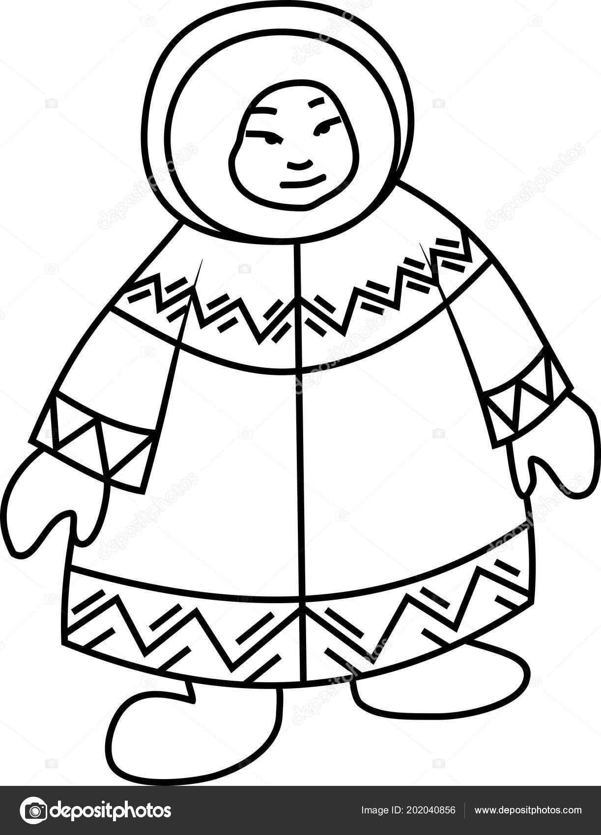 Inuit Coloring Pages Eskimo Drawing Free Download Best Eskimo Drawing On Clipartmag