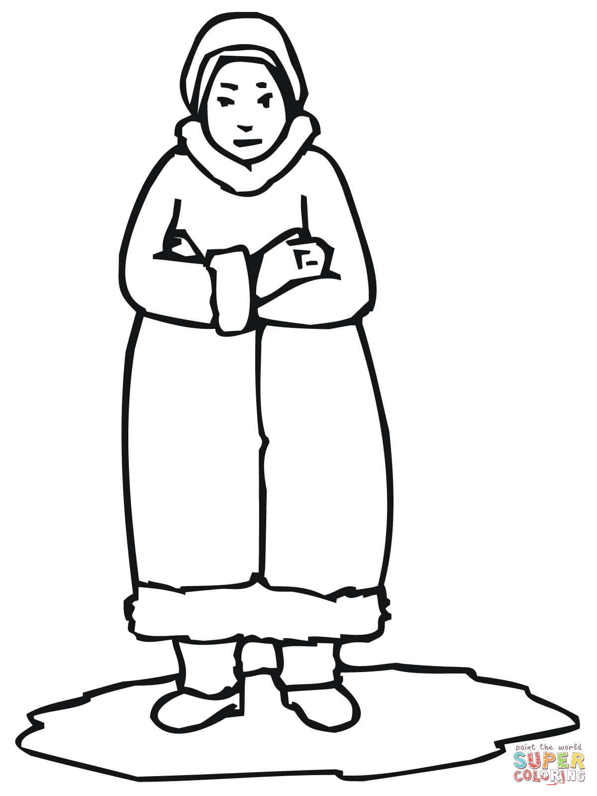 Inuit Coloring Pages Inuit Eskimo Coloring Pages Free Coloring Pages