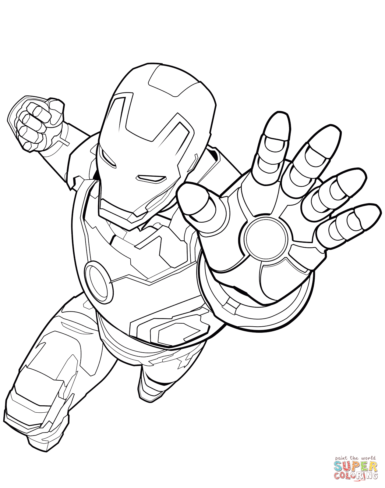 Iron Man Coloring Pages Online Avengers Iron Man Coloring Page Free Printable Coloring Pages