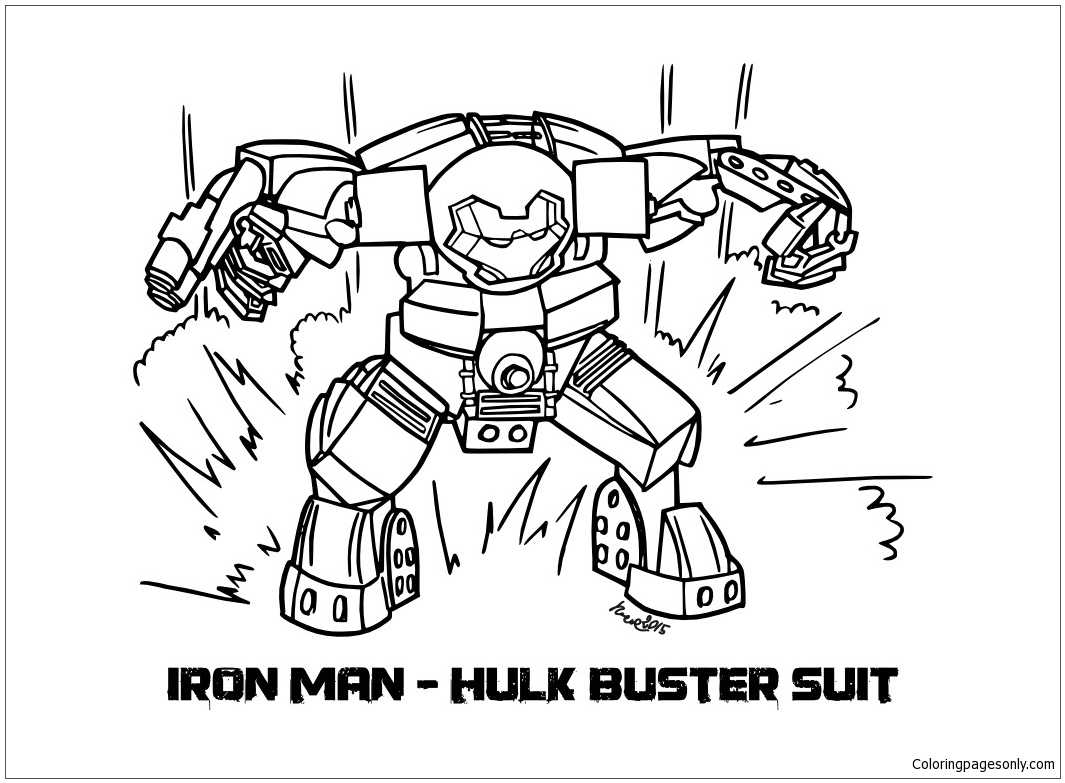 Iron Man Coloring Pages Online Lego Iron Man Hulkbuster Coloring Page Free Coloring Pages Online
