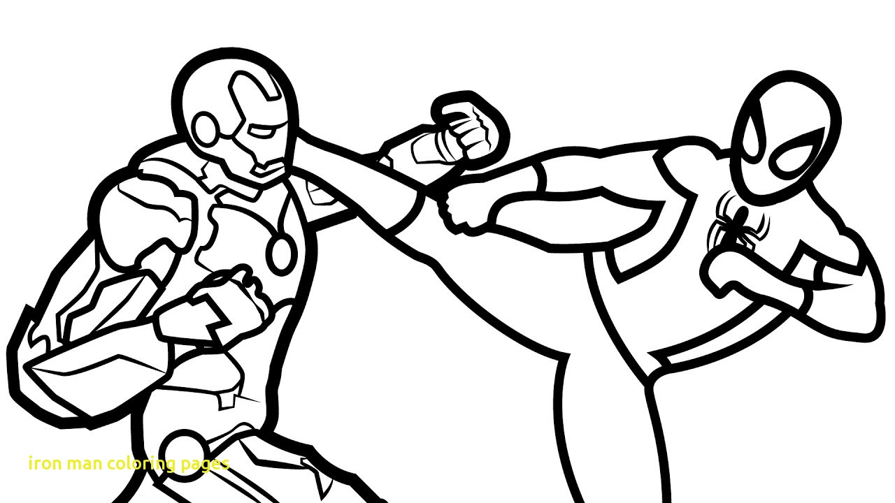 Iron Man Coloring Pages Online Spiderman And Ironman Coloring Pages