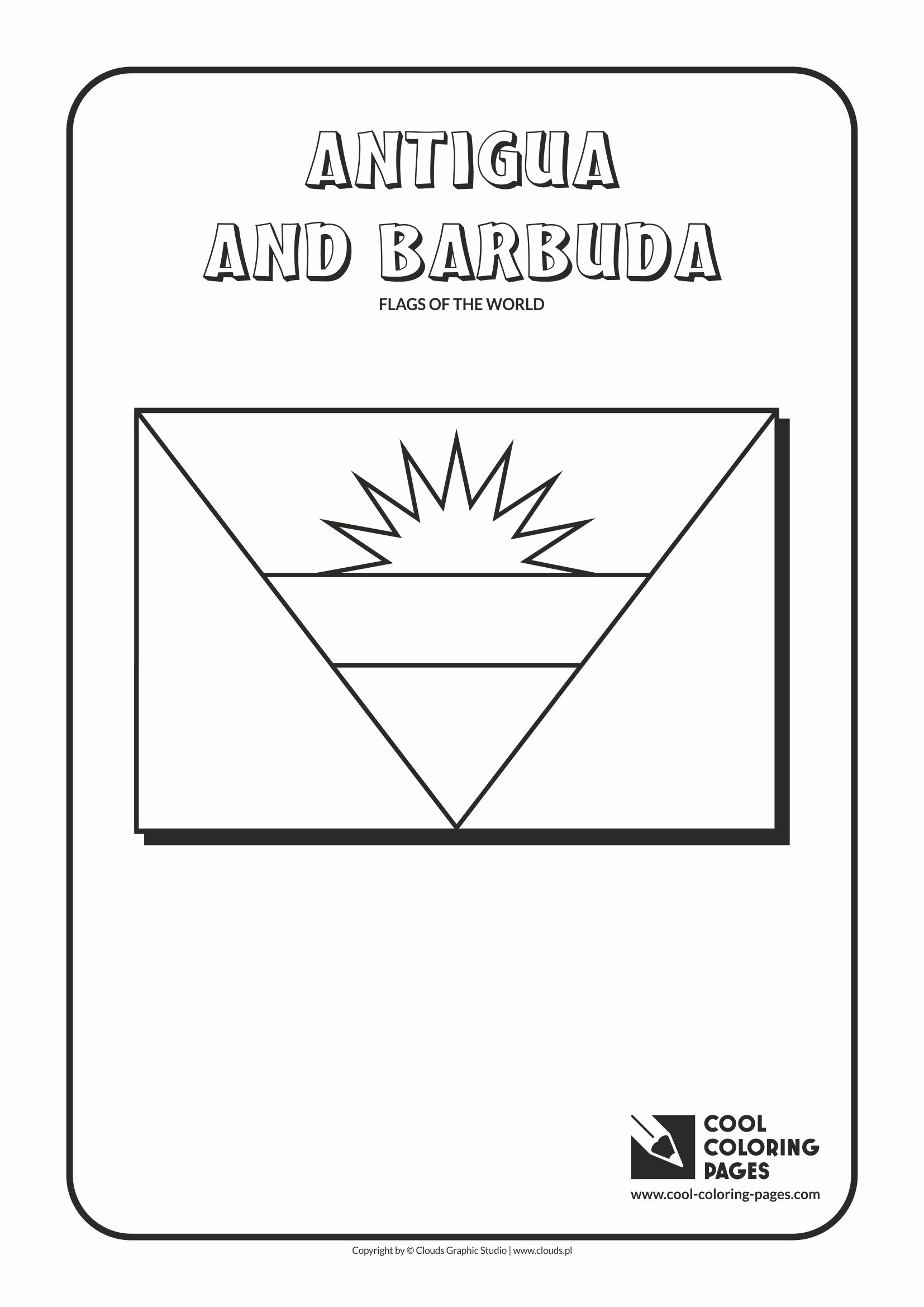 Israel Flag Coloring Page Cool Coloring Pages Antigua And Barbuda Flag Cool Coloring Pages