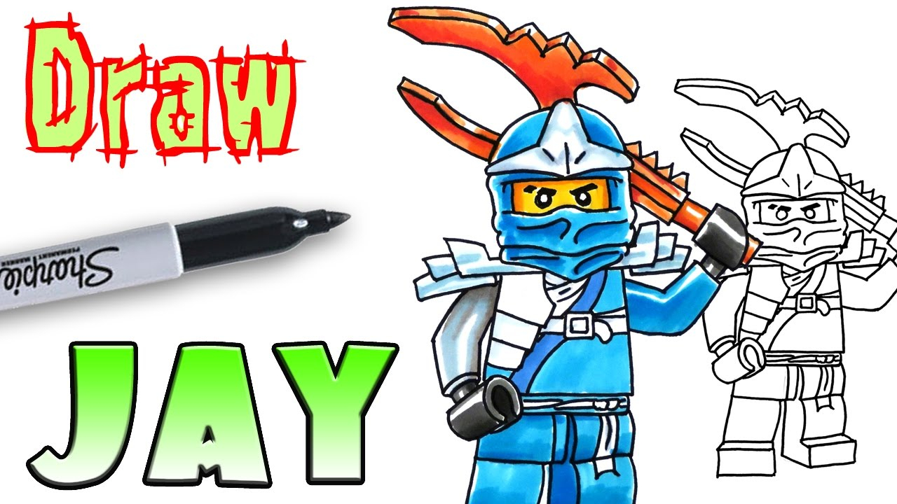 Jay Ninjago Coloring Pages How To Draw Jay Ninjago Lego Coloring Pages