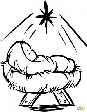 Inspired Photo of Jesus Christmas Coloring Pages - vicoms.info