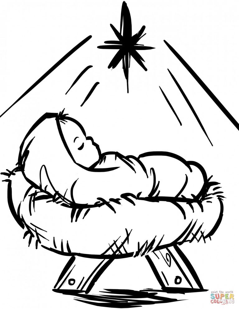 Inspired Photo of Jesus Christmas Coloring Pages - vicoms.info