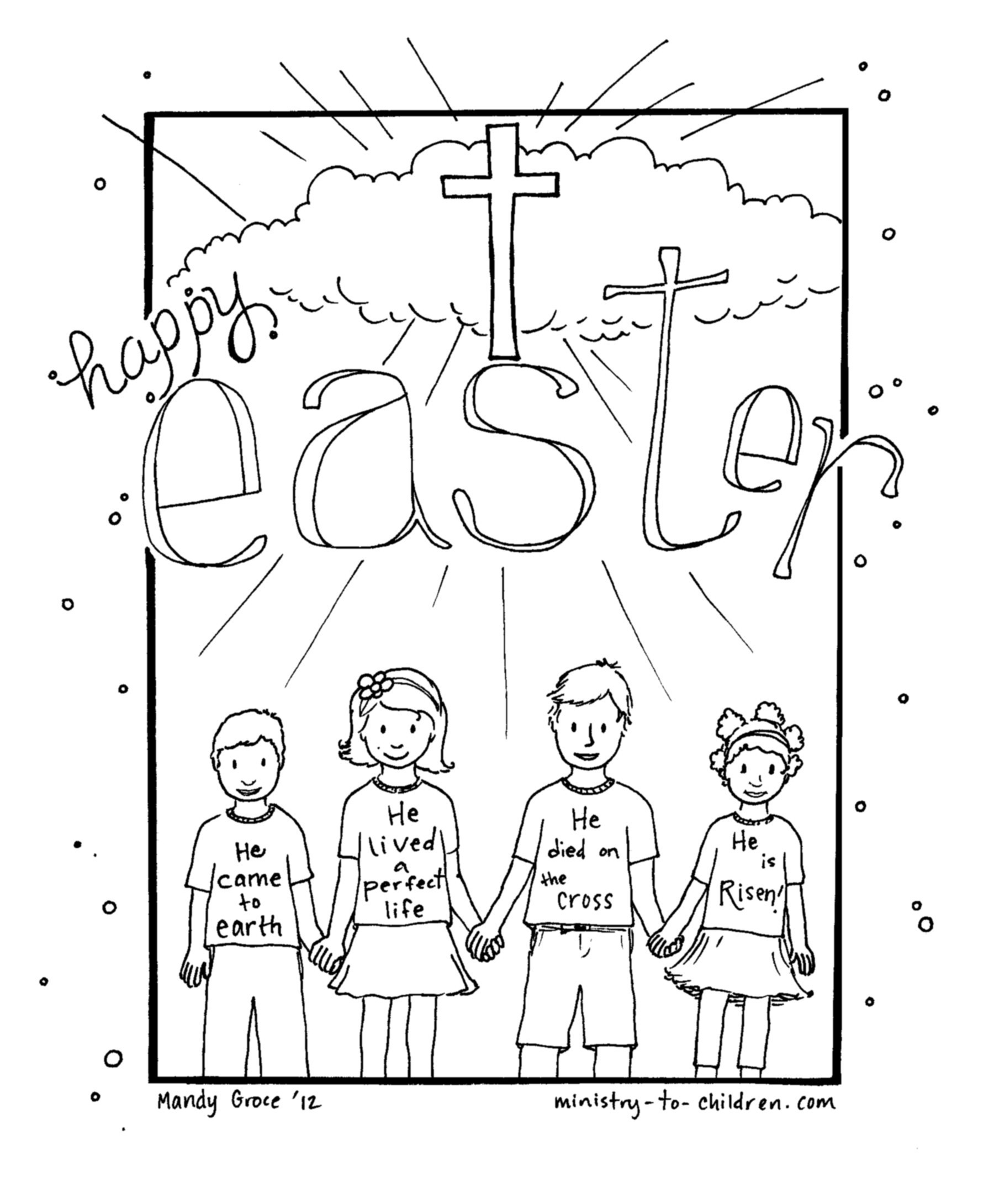 Jesus Easter Coloring Pages Printable Christian Easter Coloring Pages Pathtalk