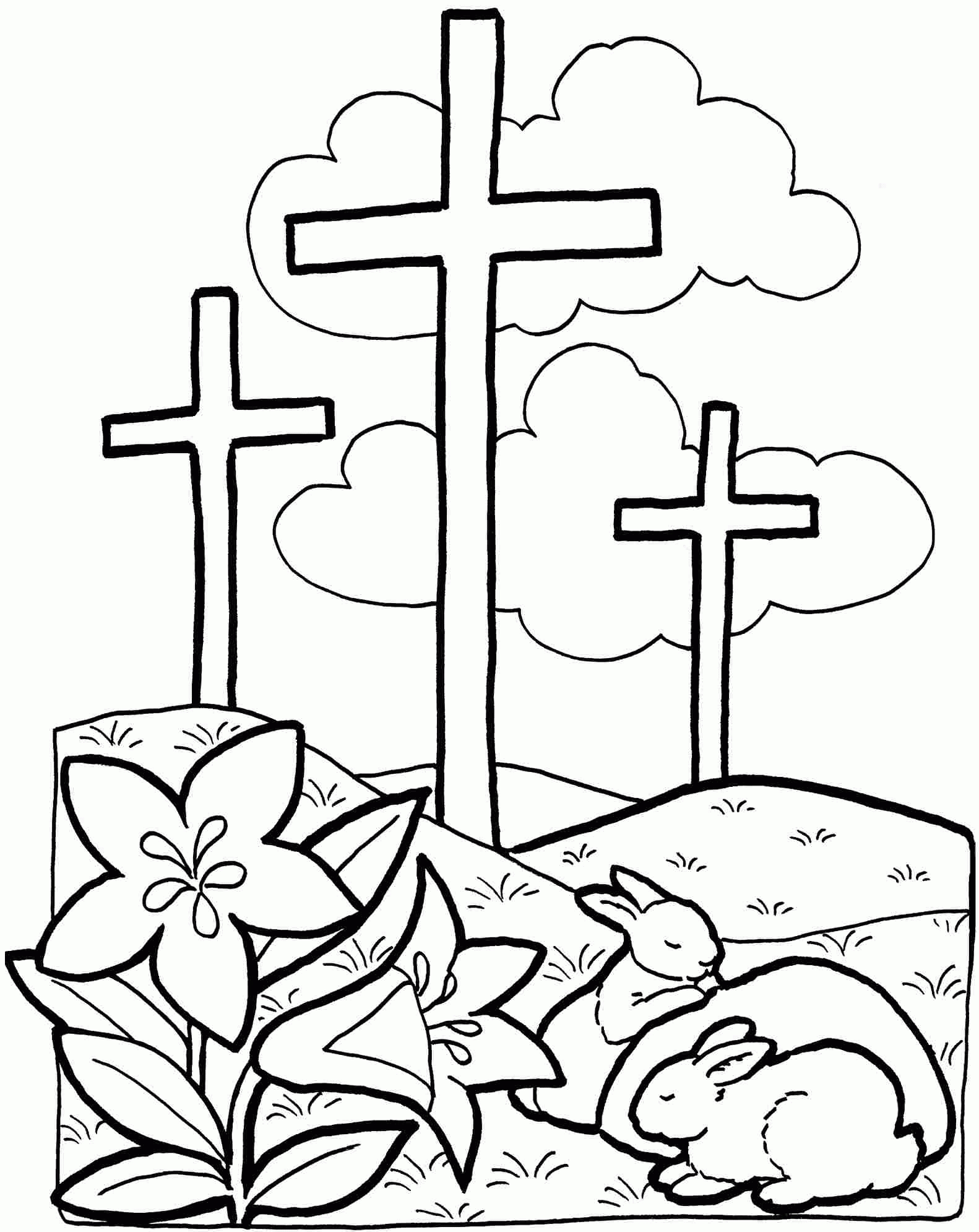 Jesus Easter Coloring Pages Printable Marvellous Design Printable Easter Coloring Pages Religious Free