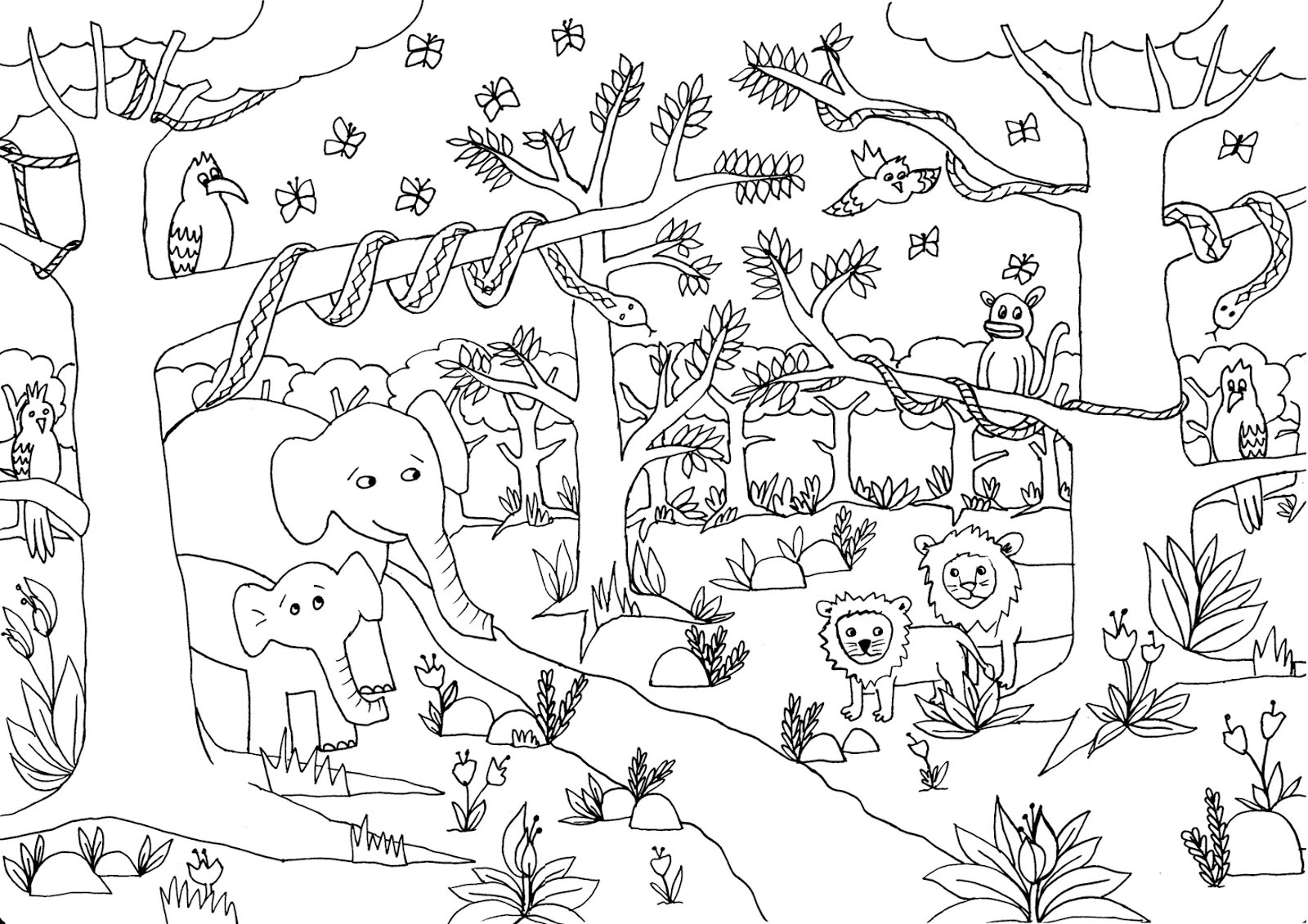 Jungle Coloring Pages 9 Jungle Animals Coloring Pages Gtgt Disney Coloring Pages