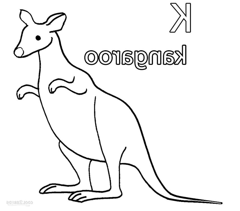 Kangaroo Color Page Coloring Pages And Books Kangaroo Coloring Pages Cartoon Kangaroo