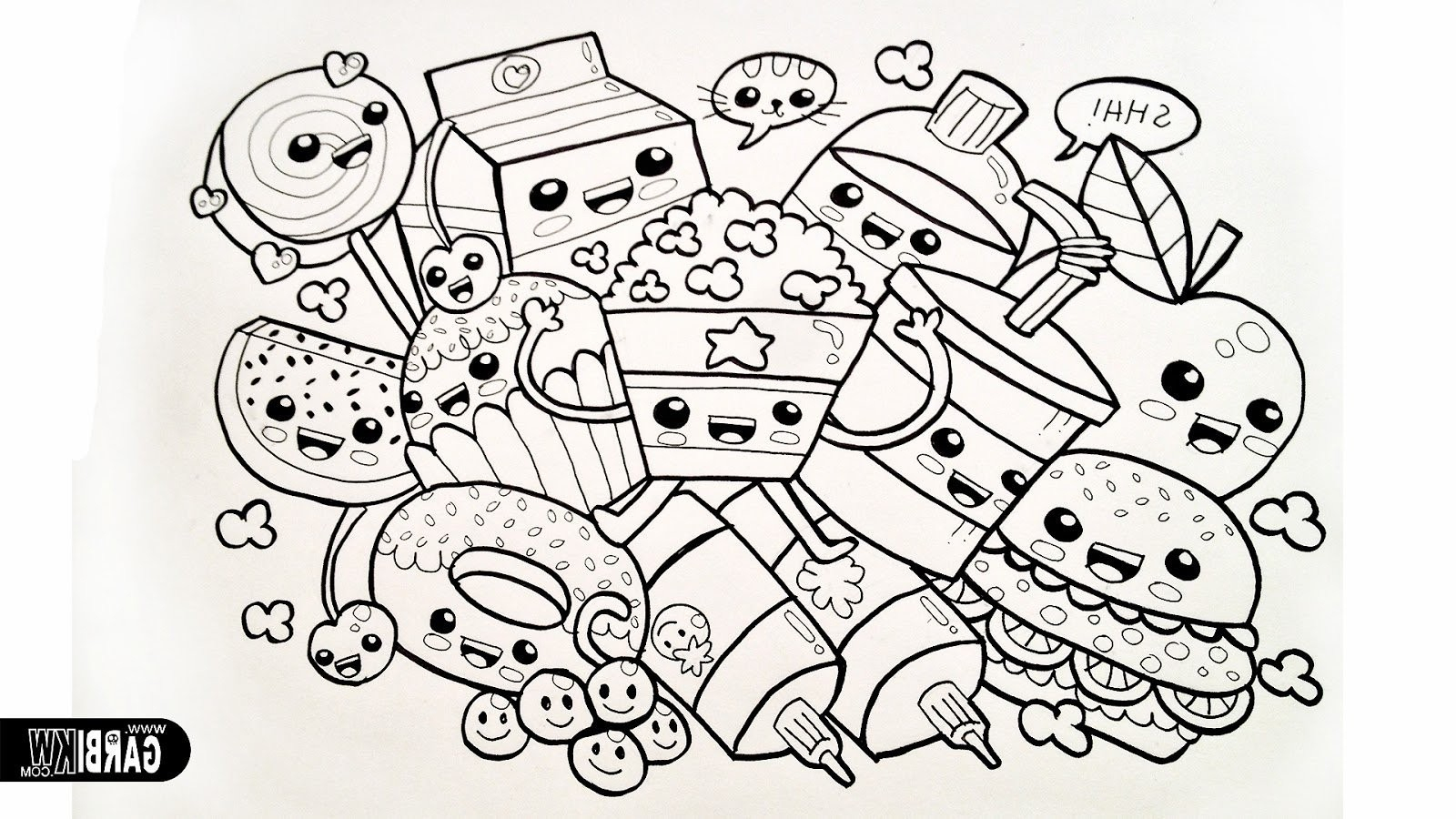 Kawaii Coloring Pages Coloring Awesome Kawaii Coloring Sheets Pages To Download And