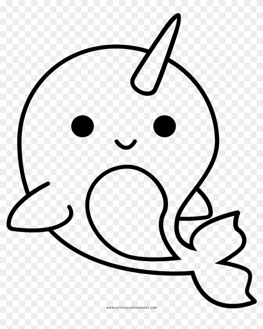 Kawaii Coloring Pages Narwhal Coloring Page Kawaii Narwhal Coloring Page Hd Png