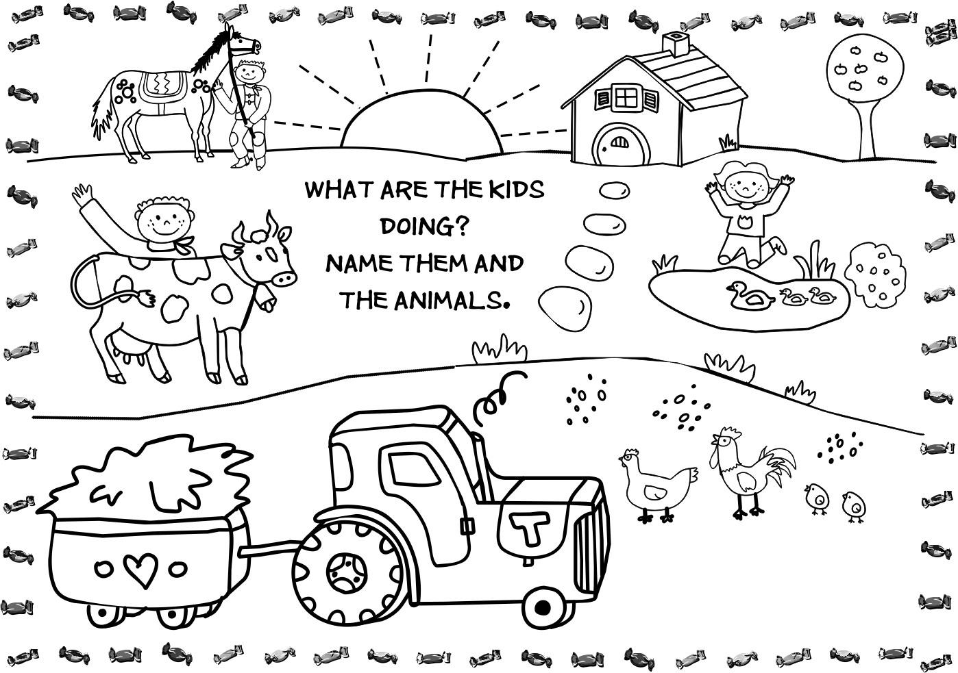 Kids Farm Coloring Pages Free Printable Farm Animal Coloring Pages For Kids