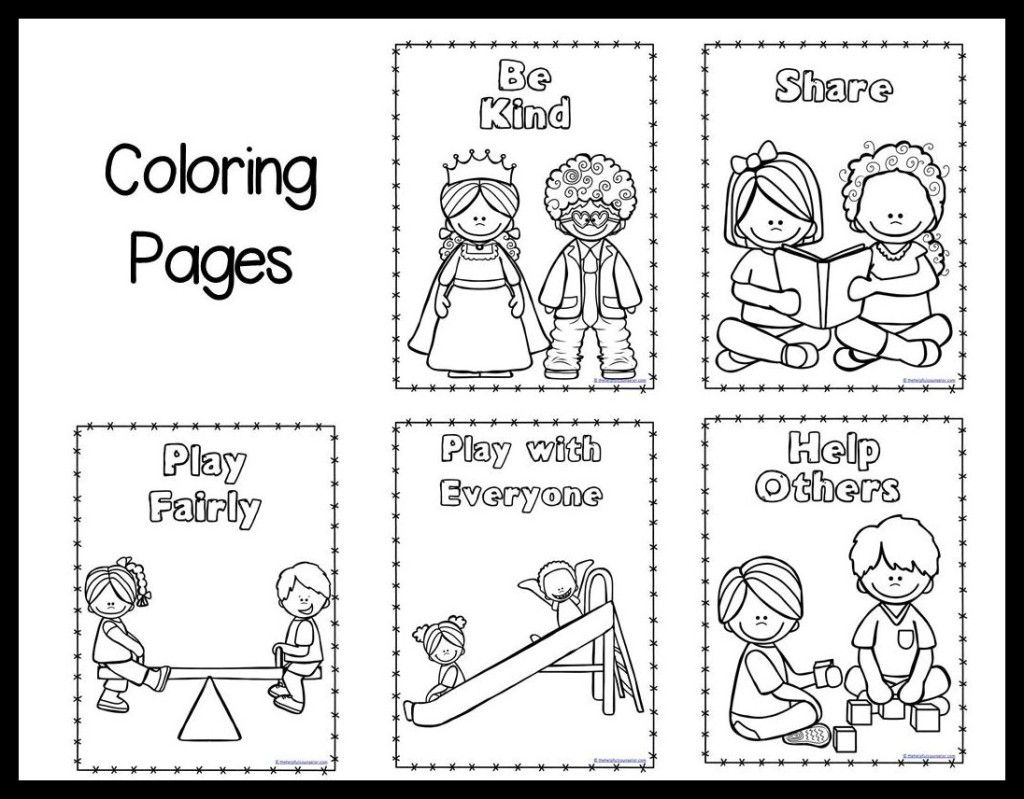 Kindness Coloring Pages Coloring Pages For Kids Kindness