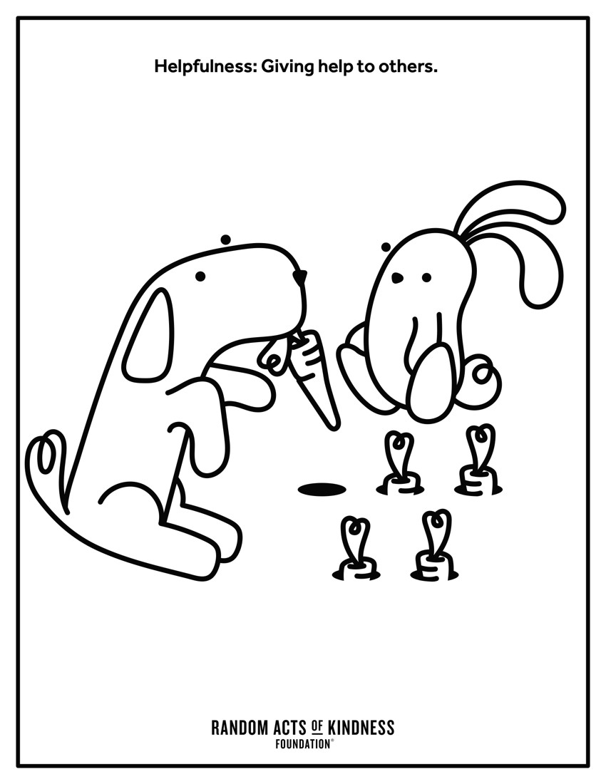 Kindness Coloring Pages Random Acts Of Kindness Coloring Pages Awesome Random Acts Of
