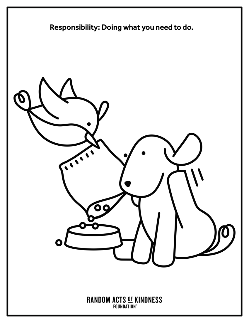 Kindness Coloring Pages Random Acts Of Kindness Kindness Printables