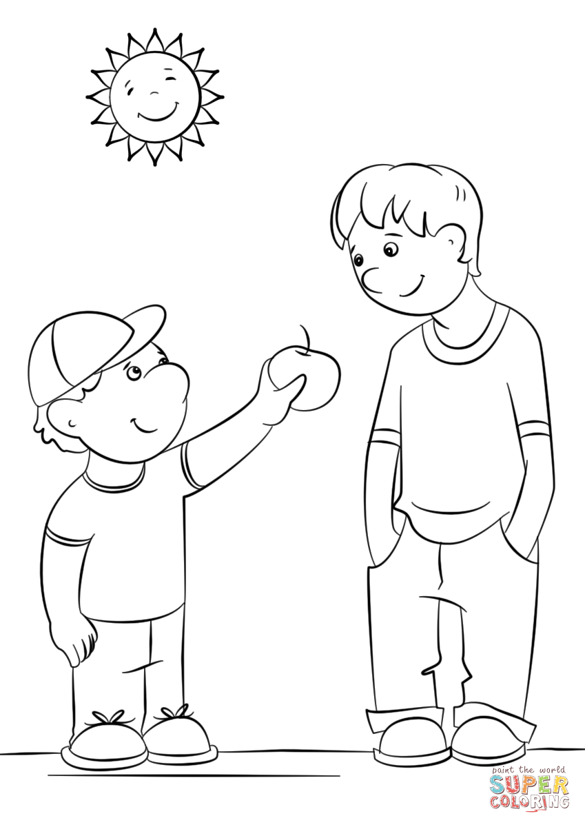 Kindness Coloring Pages Showing Kindness Coloring Page Free Printable Coloring Pages