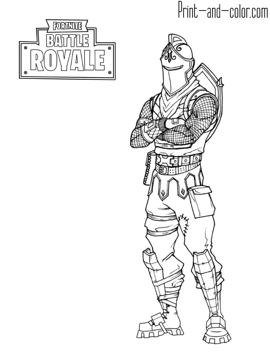 Knights Coloring Pages Fortnite Coloring Pages Print And Color