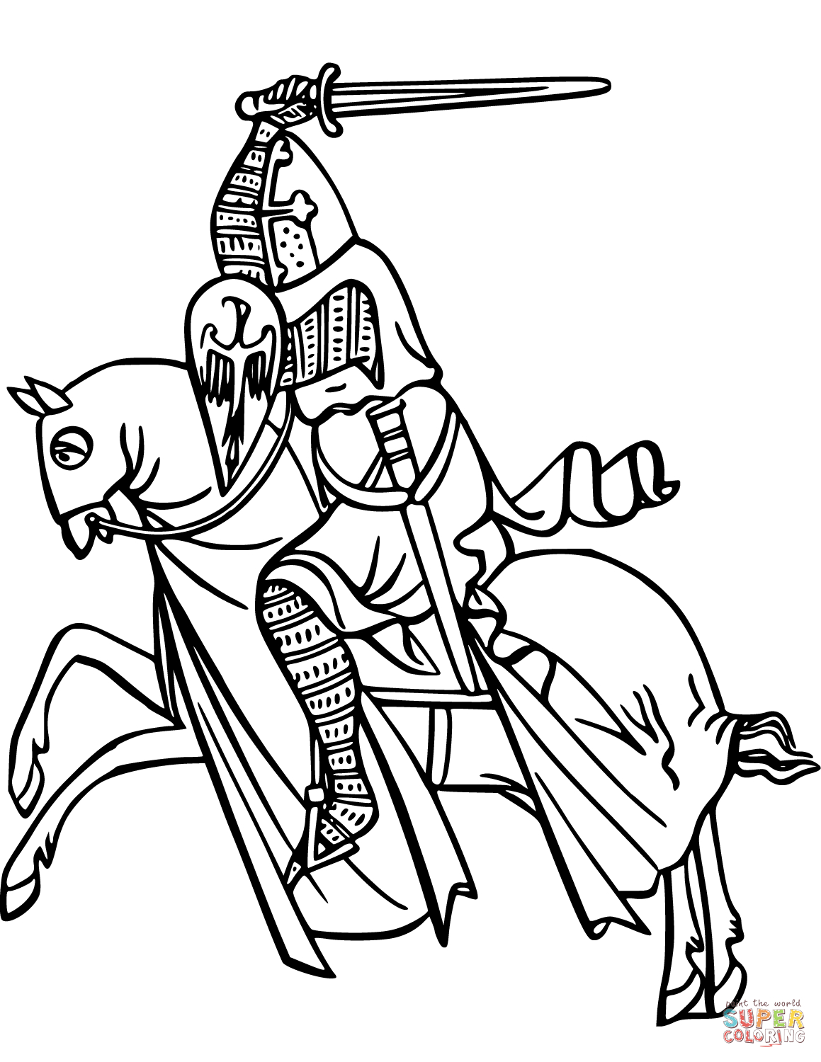 Knights Coloring Pages Knights Coloring Pages Free Coloring Pages