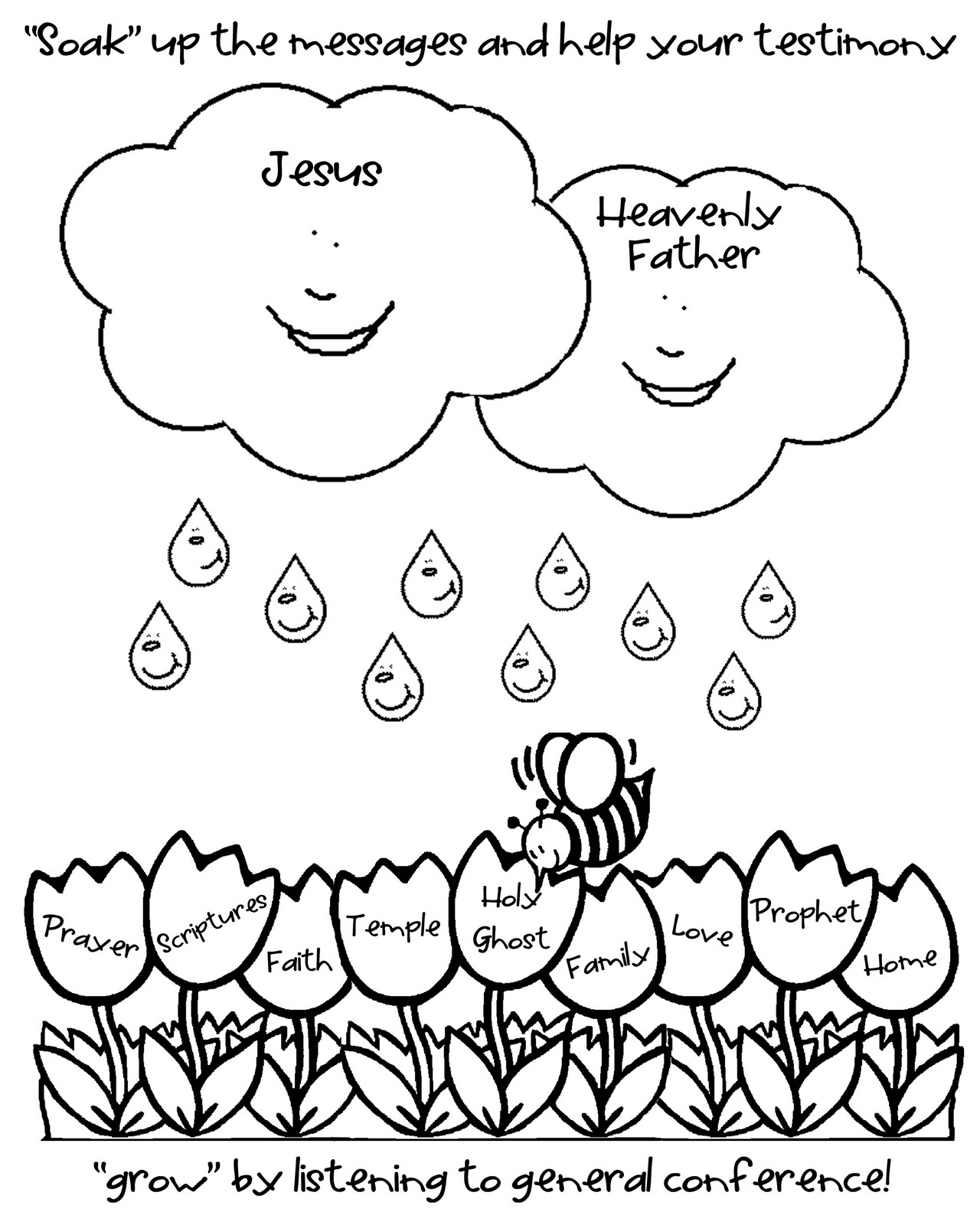 Lds Holy Ghost Coloring Page General Conference Coloring A Little Tipsy