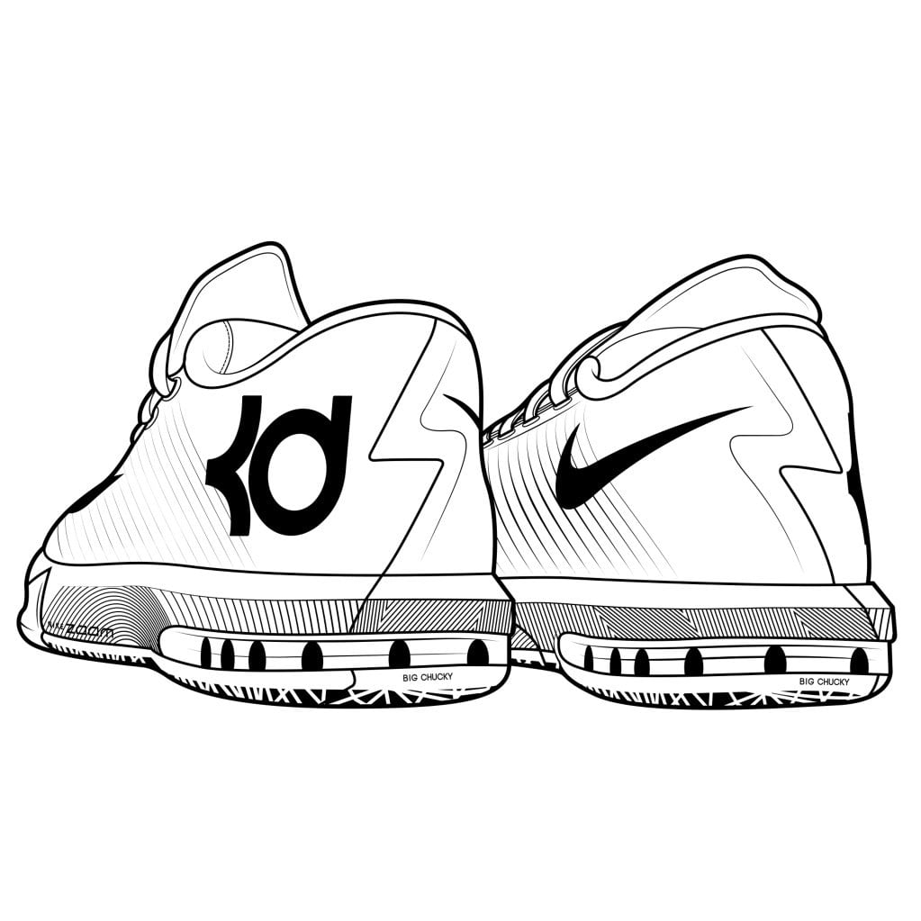 Lebron Shoes Coloring Pages Lebron Shoes Drawing At Paintingvalley Explore Collection Of