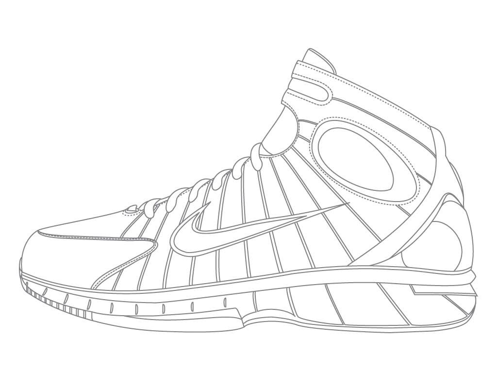 Lebron Shoes Coloring Pages Nike Coloring Pages Coloring Home