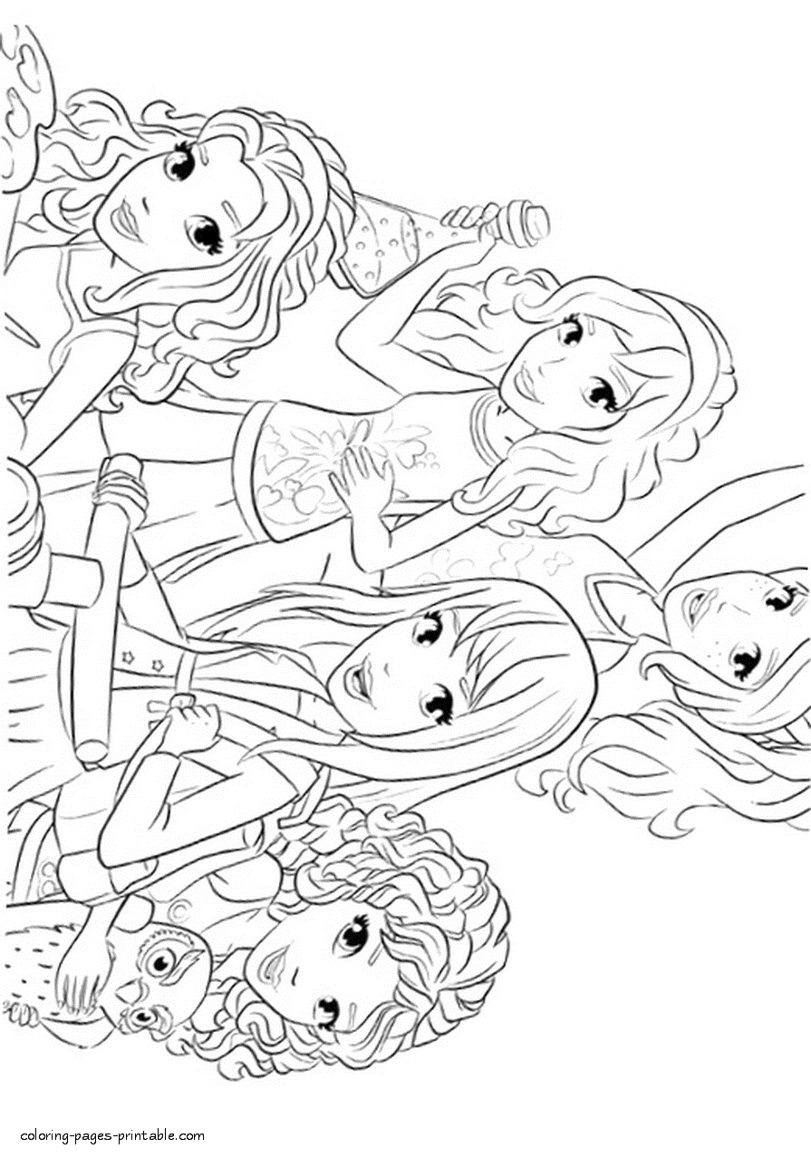 Lego Friends Printable Coloring Pages Coloring Lego Friends Coloring Pages Printable